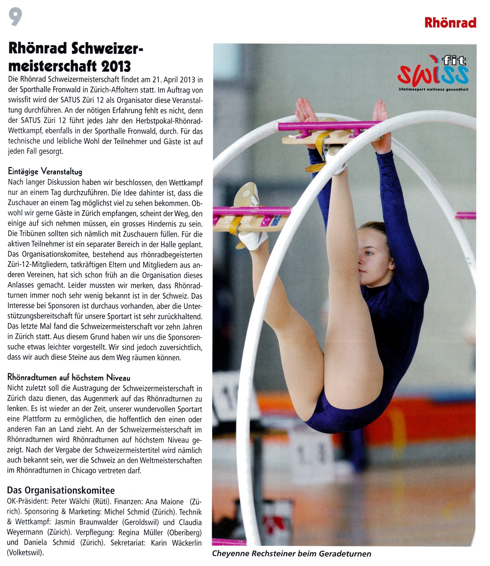 Artikel Satus Magazin 1/2013